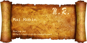Mai Robin névjegykártya